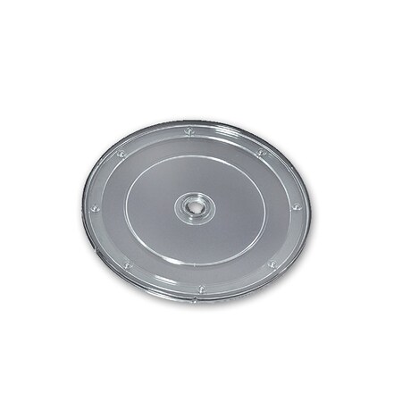 Azar Displays 9'' Wide Revolving Display Base-FLAT CLEAR, 10PK 610199-CLR